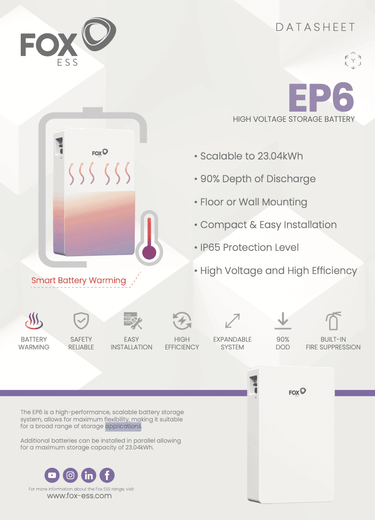 Fox ESS EP6 Battery Benefits